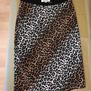 Elizabeth and James Adina Leopard Print Skirt Sz 6